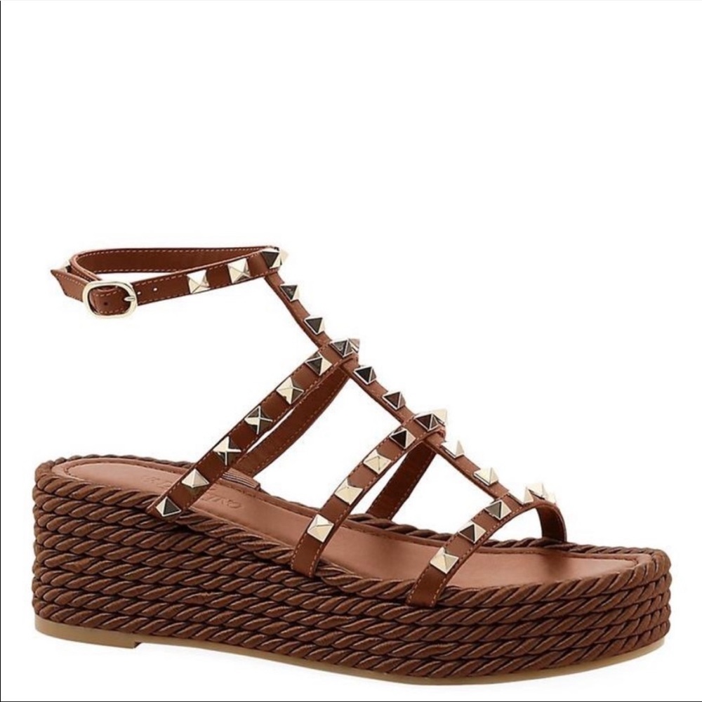 Valentino Garavani Rockstud Sandals, Espadrille - Size 8 - New With Box / NWB